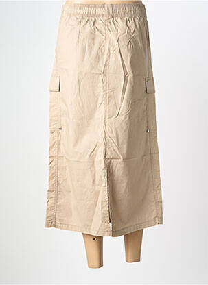 Jupe mi-longue taille normale beige STREET ONE femme