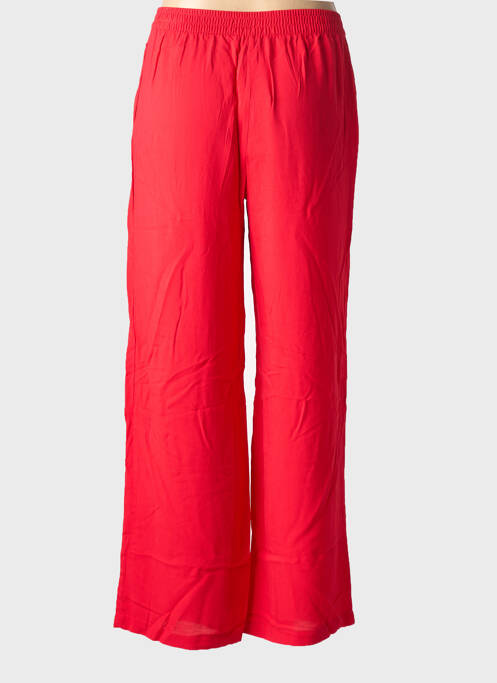 Pantalon droit tissage popeline taille normale rouge JDY femme