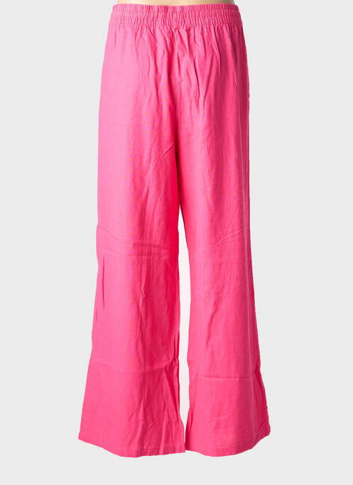 Pantalon droit tissage popeline taille normale rose JDY femme