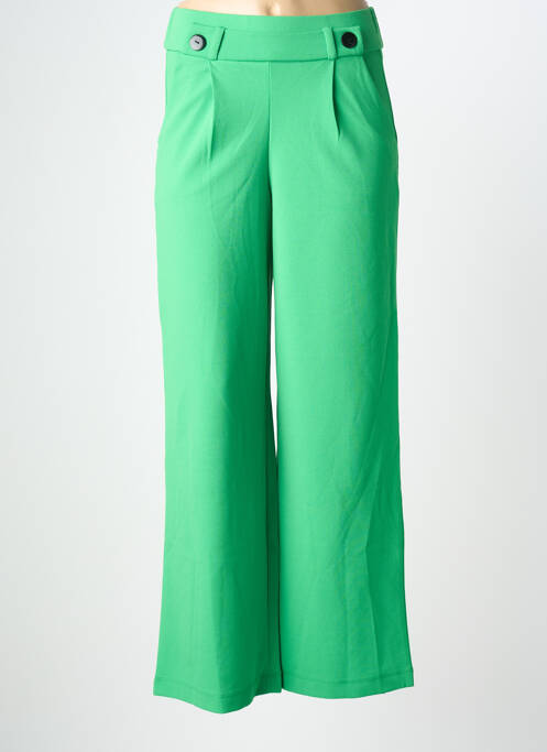 Pantalon droit tissage crêpe taille normale vert JDY femme