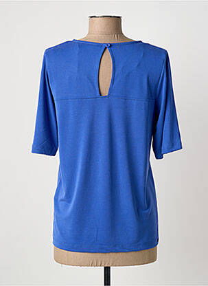 Top stretch manches courtes bleu ÉTYMOLOGIE femme