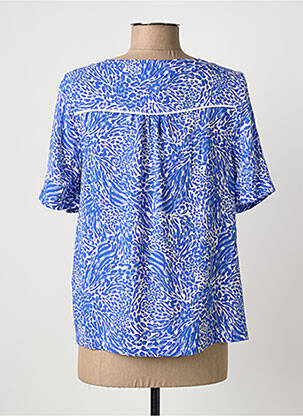 Top manches courtes manches courtes bleu ÉTYMOLOGIE femme