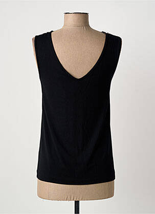 Top stretch sans manche noir MADIVA femme