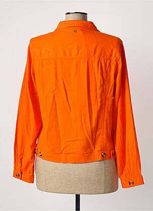 Chemisier coupe droite manches longues orange ÉTYMOLOGIE femme
