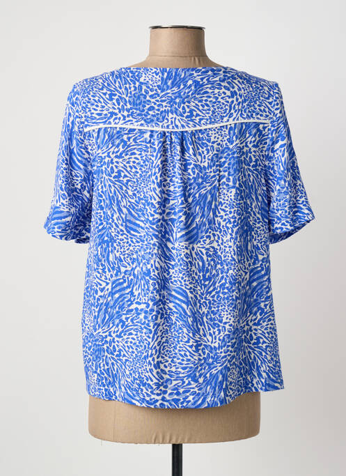 Top manches courtes manches courtes bleu ÉTYMOLOGIE femme