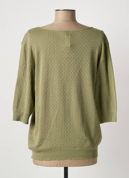 Top col carré manches longues vert MADIVA femme