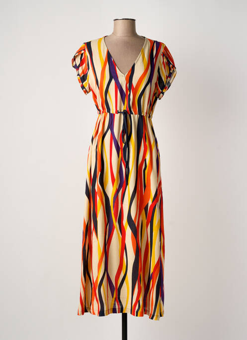 Robe longue orange ÉTYMOLOGIE femme