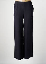 Pantalon droit tissage popeline taille normale noir ÉTYMOLOGIE femme
