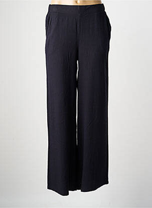 Pantalon droit tissage popeline taille normale noir ÉTYMOLOGIE femme