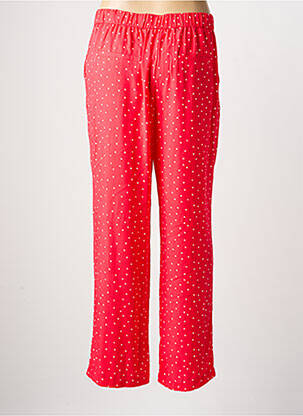 Pantalon droit tissage popeline taille normale rose ÉTYMOLOGIE femme