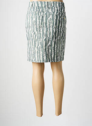 Jupe mi-longue stretch vert ÉTYMOLOGIE femme