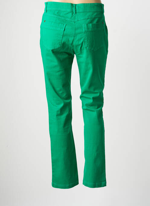 Pantalon slim taille normale taille normale vert ÉTYMOLOGIE femme