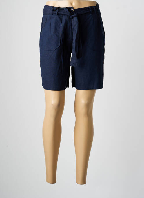 Bermuda taille élastique taille normale bleu ÉTYMOLOGIE femme