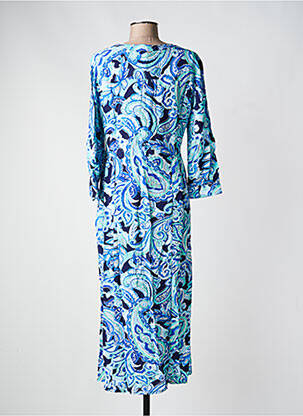 Robe longue manches longues manches longues bleu STREET ONE femme