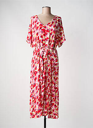 Robe longue manches courtes manches courtes rouge JDY femme