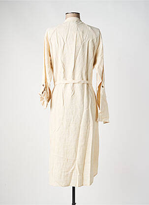 Robe mi-longue manches longues manches longues beige JDY femme