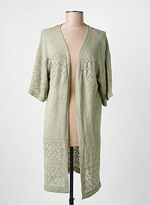Gilet manches longues manches 3/4 vert JDY femme