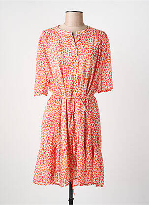 Robe mi-longue manches longues manches longues orange JDY femme