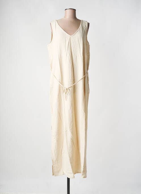 Robe longue sans manche sans manche beige JDY femme