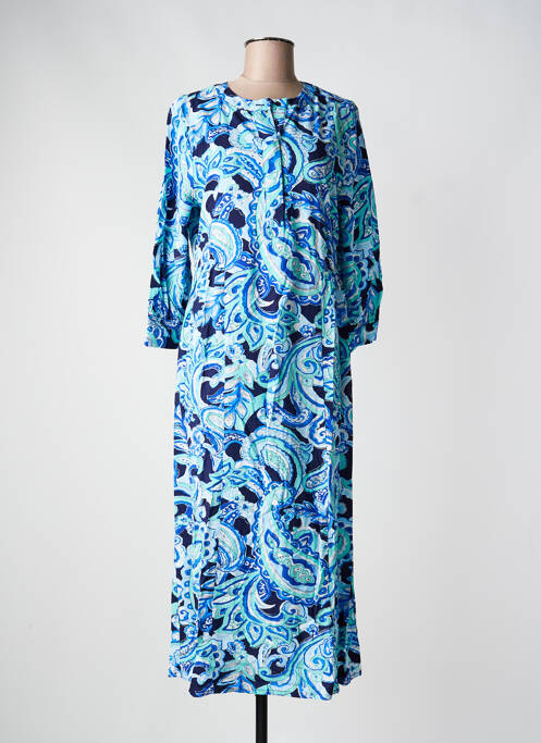 Robe longue manches longues manches longues bleu STREET ONE femme