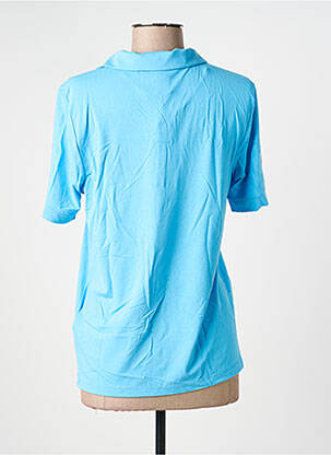 Polo stretch manches courtes bleu STREET ONE femme