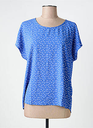 Blouse col rond manches courtes bleu clair JACQUELINE DE YONG femme