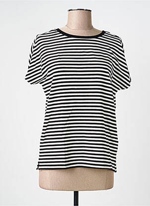 T-shirt stretch manches courtes noir STREET ONE femme
