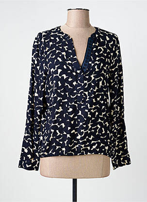Blouse imprimé fantaisie manches longues bleu STREET ONE femme