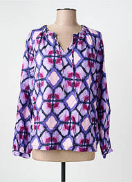 Blouse imprimé fantaisie manches longues violet STREET ONE femme