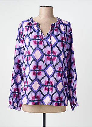 Blouse imprimé fantaisie manches longues violet STREET ONE femme