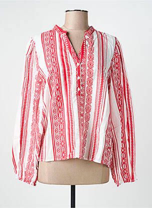 Blouse manches longues manches longues rouge JACQUELINE DE YONG femme