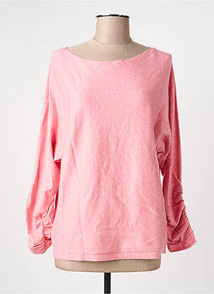 Pull tissage chiné manches longues rose STREET ONE femme