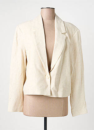 Blazer coupe cintrée beige JACQUELINE DE YONG femme