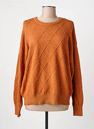 Pull stretch manches longues orange IVY BEAU femme