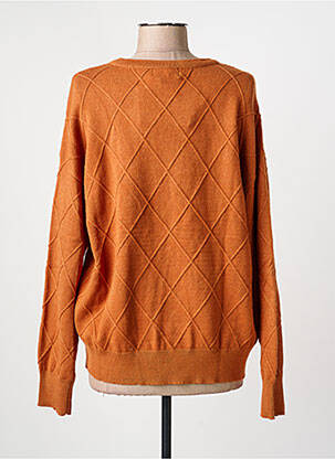 Pull stretch manches longues orange IVY BEAU femme