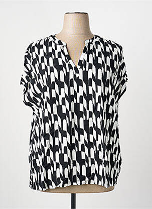 Blouse manches courtes manches courtes noir STREET ONE femme