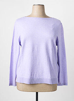 Pull tissage chiné manches longues violet STREET ONE femme