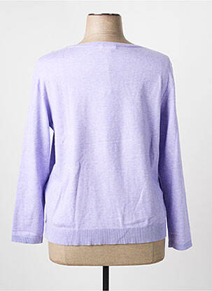 Pull tissage chiné manches longues violet STREET ONE femme