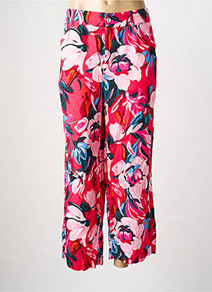 Pantalon droit tissage popeline taille normale rose STREET ONE femme
