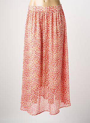 Jupe longue coupe fluide orange JACQUELINE DE YONG femme