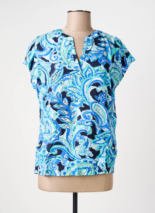 Blouse manches courtes manches courtes bleu STREET ONE femme