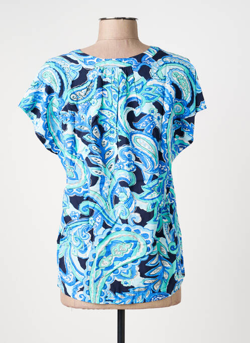 Blouse manches courtes manches courtes bleu STREET ONE femme