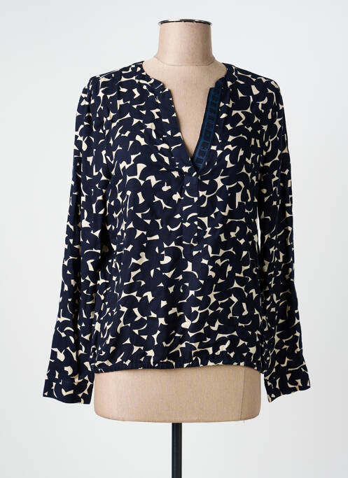 Blouse imprimé fantaisie manches longues bleu STREET ONE femme