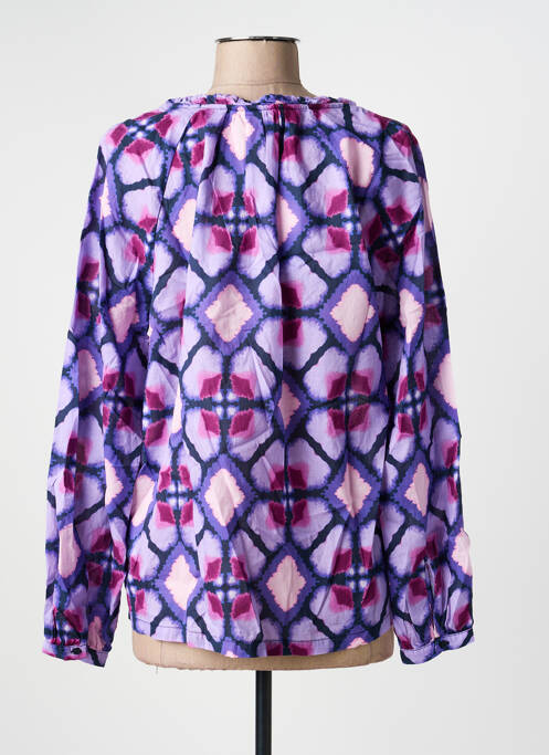 Blouse imprimé fantaisie manches longues violet STREET ONE femme