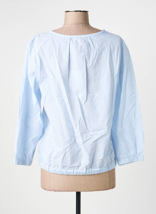 Blouse col rond manches 3/4 bleu STREET ONE femme
