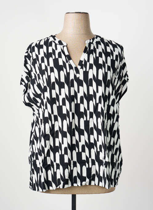 Blouse manches courtes manches courtes noir STREET ONE femme