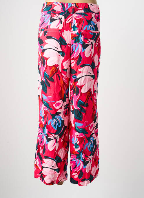 Pantalon droit tissage popeline taille normale rose STREET ONE femme