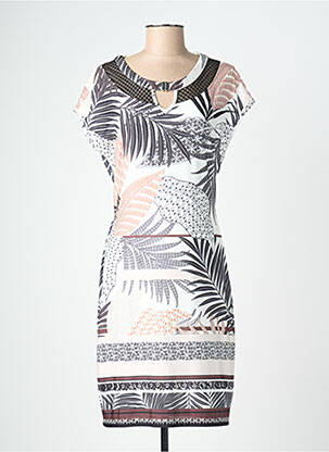 Robe mi-longue sans manche sans manche noir CHRISTINE LAURE femme