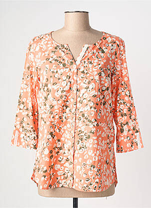 Chemisier coupe cintrée manches 3/4 orange CONCEPT K femme