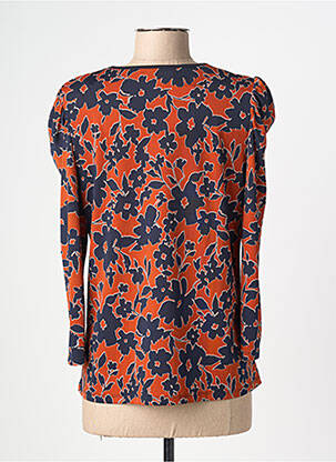 Top stretch manches 3/4 orange CHRISTINE LAURE femme